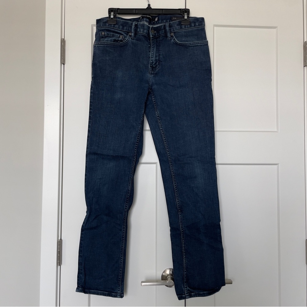 Banana Republic Men's Deep Indigo Straight Jeans